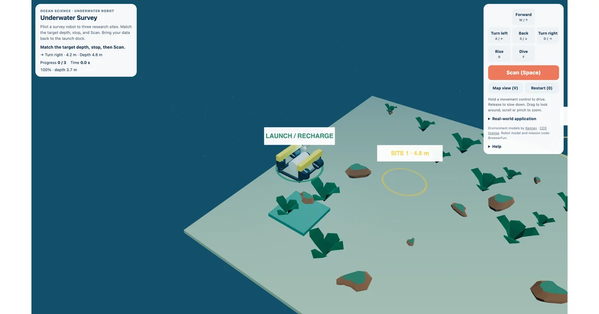 Fun Questionaiare Underwater Survey - Bucea, escanea, vuelve