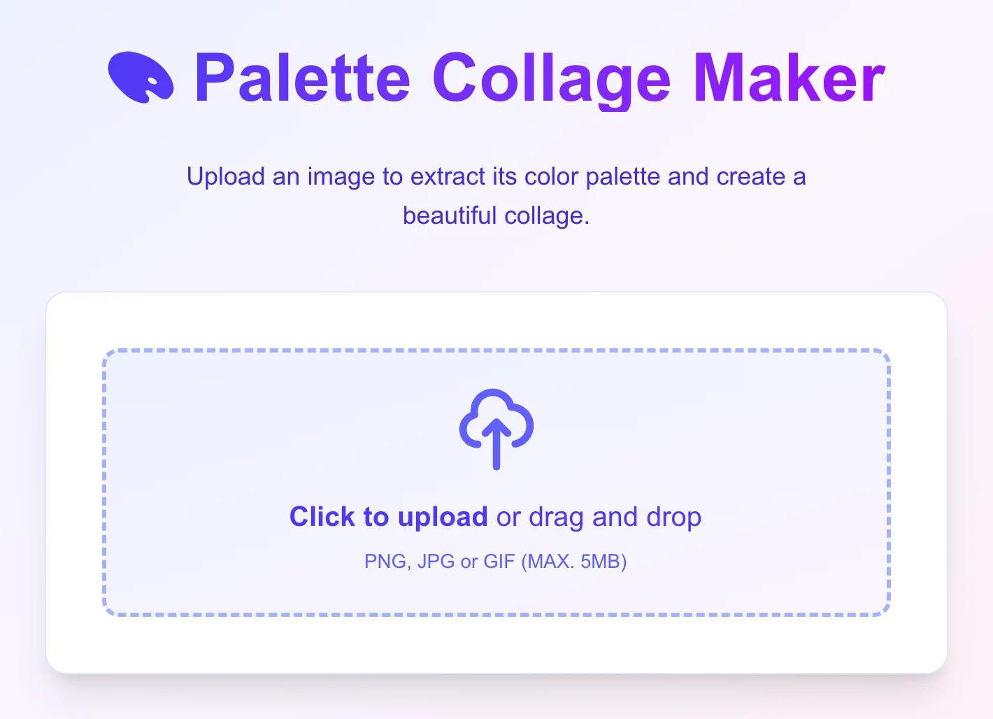 Color Palette Collage Maker