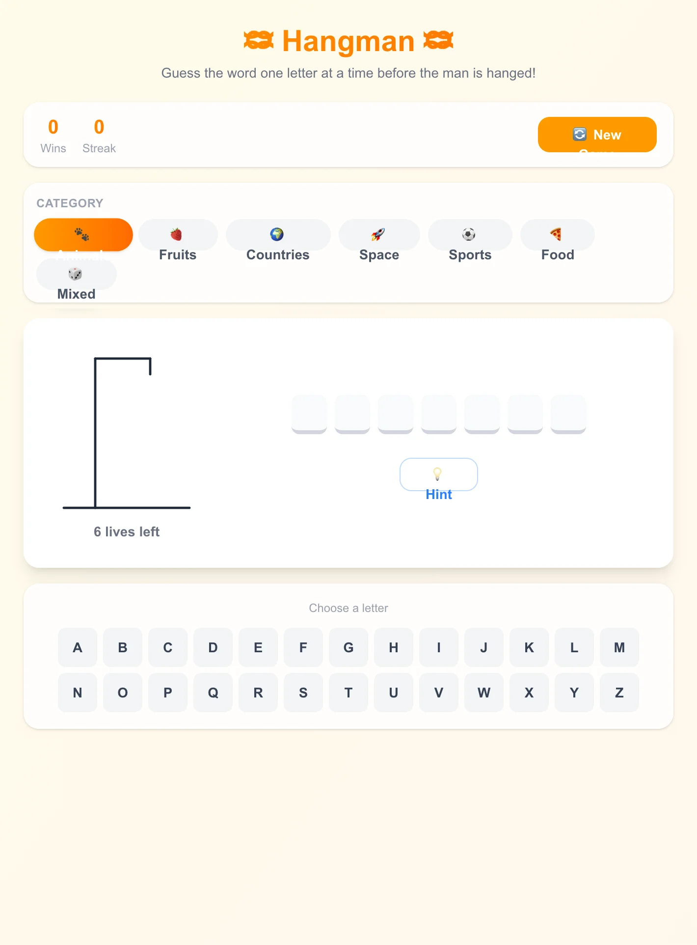 Hangman Game