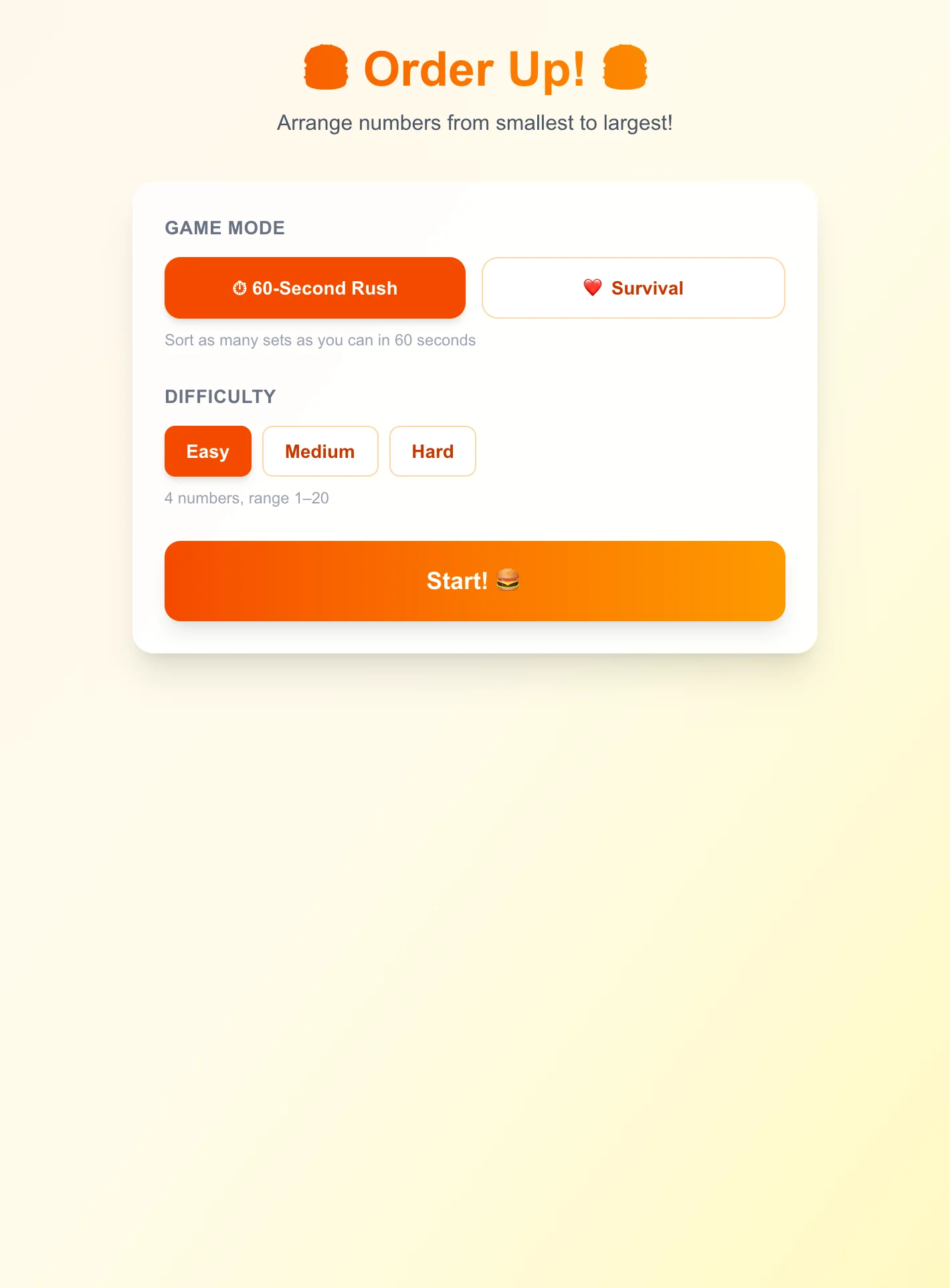 Order Up! preview