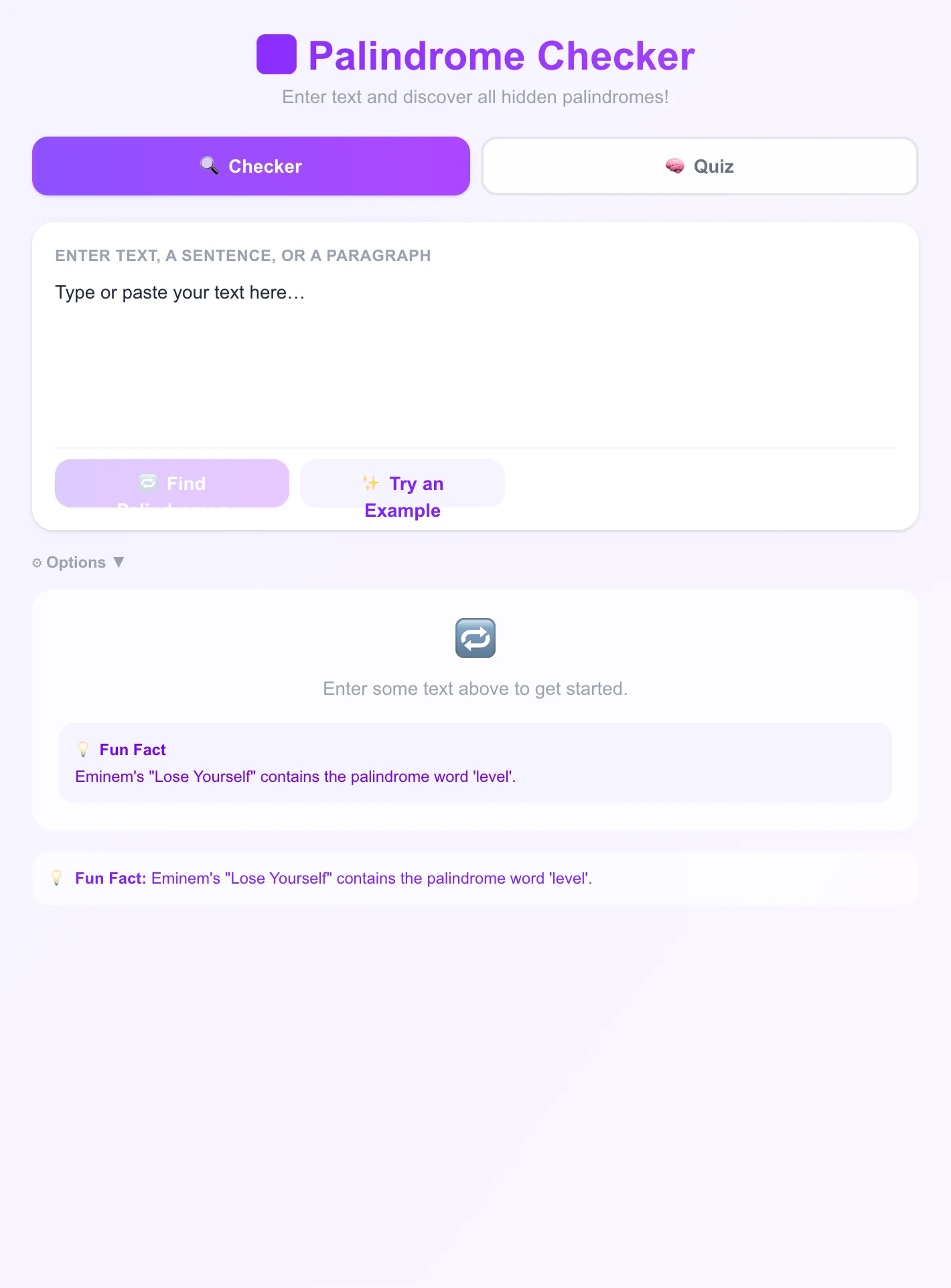 Palindrome Checker – Find All Hidden Palindromes in Text