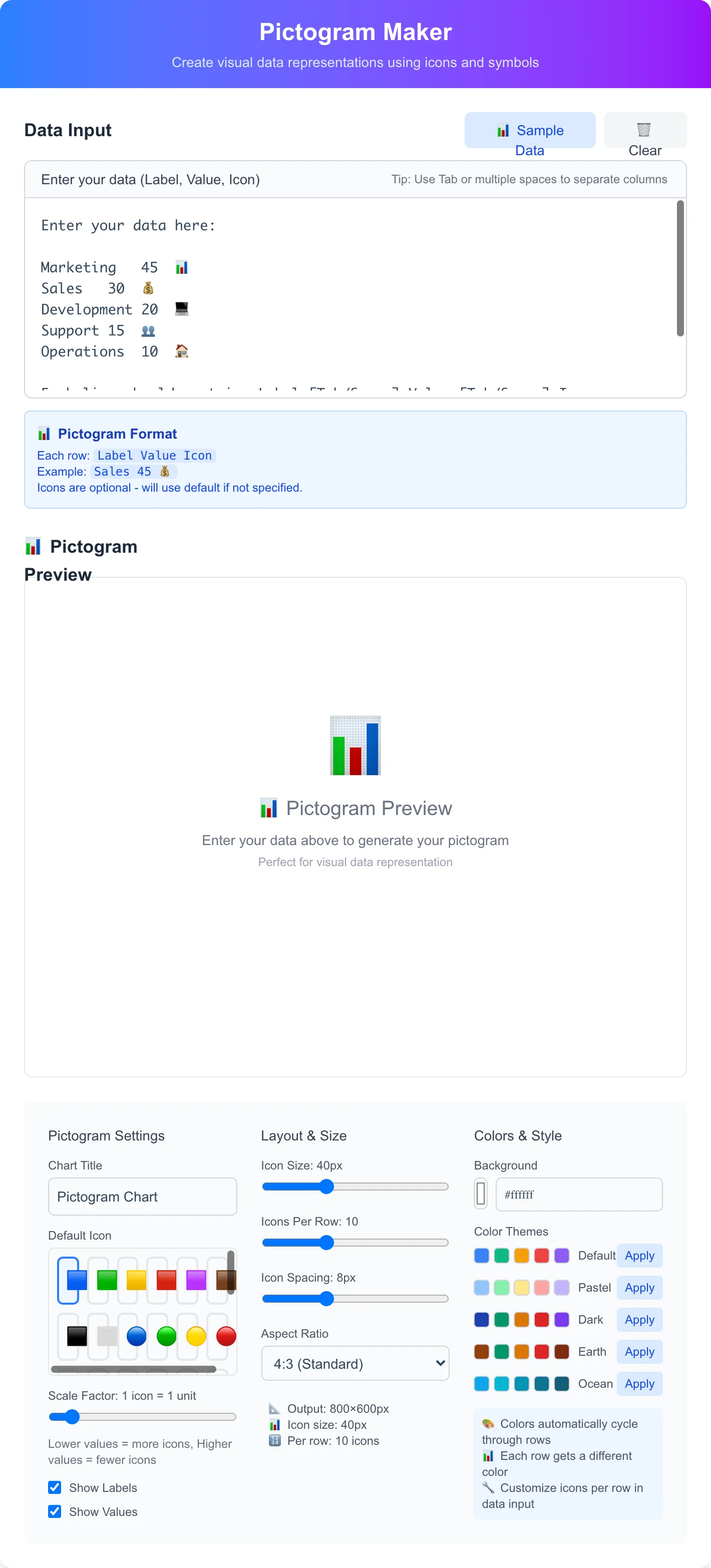 Pictogram Chart Maker