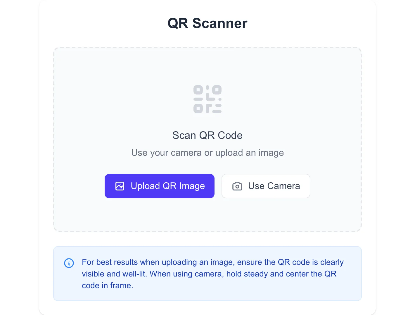 QR Code Scanner Online